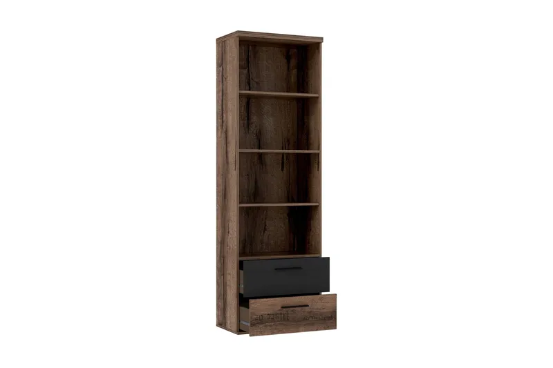 Cannop Hylde 220 cm - Brun/Sort - Opbevaring - Hylder & Reoler - Bogreol