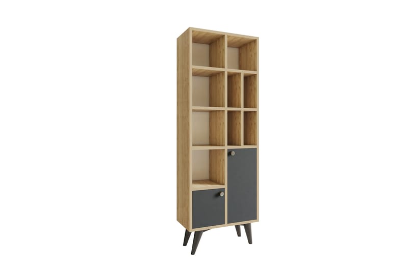 Casabetania Bogreol 30x60 cm - Antracit/Natur - Opbevaring - Hylder & Reoler - Bogreol