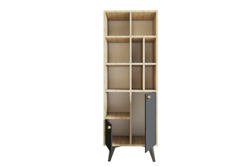 Casabetania Bogreol 30x60 cm - Antracit/Natur - Opbevaring - Hylder & Reoler - Bogreol