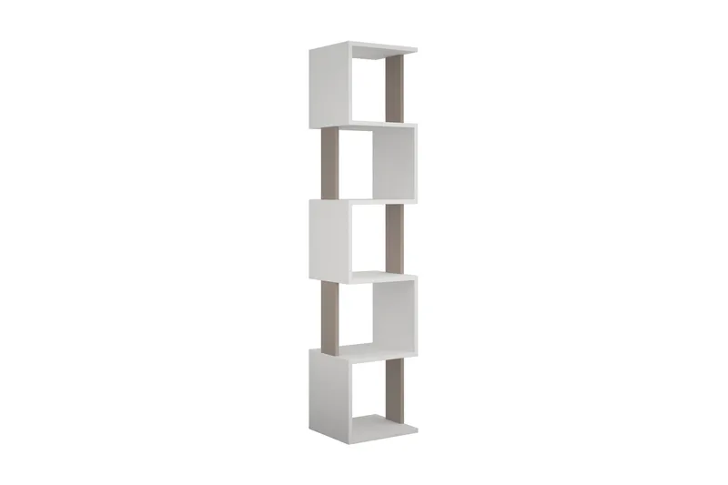 Chiranda Bogreol 35 cm i Lyst Træ, Hvid|Brun