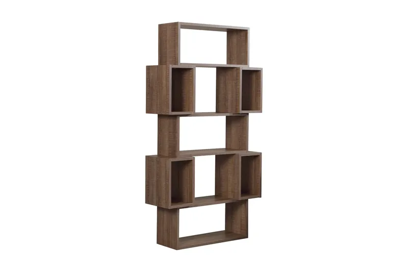Comfortale Bogreol 84 cm i Valnød, Brun
