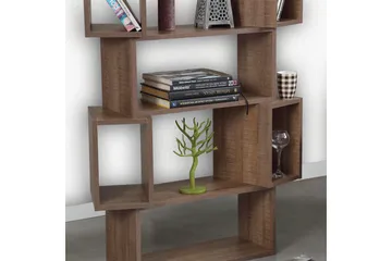 Comfortale Bogreol 84 cm i Valnød - Brun - Opbevaring - Hylder & Reoler - Bogreol