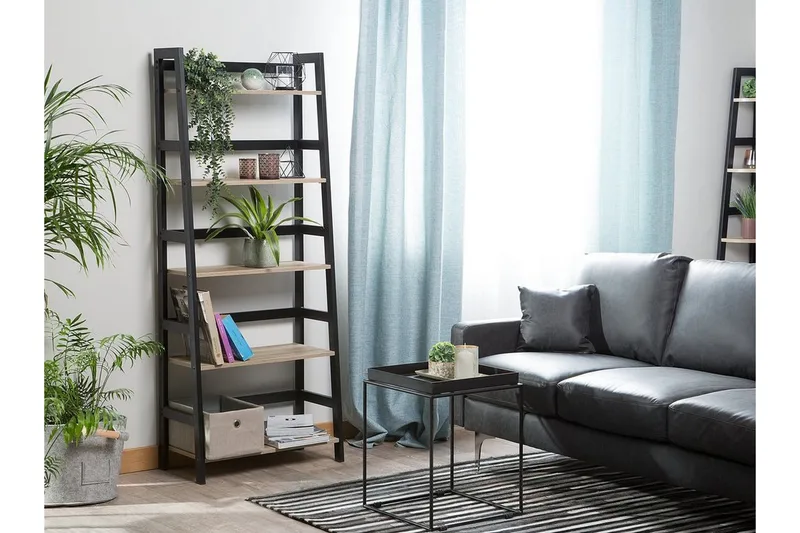 Croydon Bogreol 64 cm i Træ med Metalramme - Lysebrun - Opbevaring - Hylder & Reoler - Bogreol
