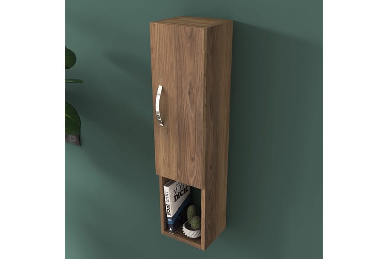 Dannderic Bogreol 19x22 cm - Valnød/Sølv - Opbevaring - Hylder & Reoler - Bogreol