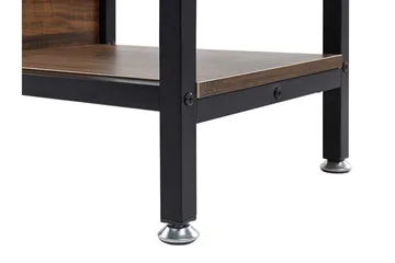Daven Bogreol 115 cm i Træ med Metalstativ - Brun - Opbevaring - Hylder & Reoler - Bogreol