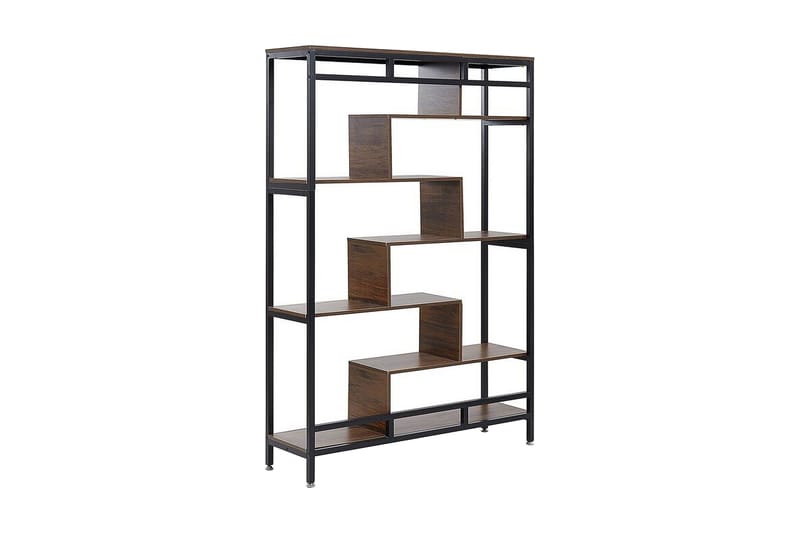 Daven Bogreol 115 cm i Træ med Metalstativ, Brun
