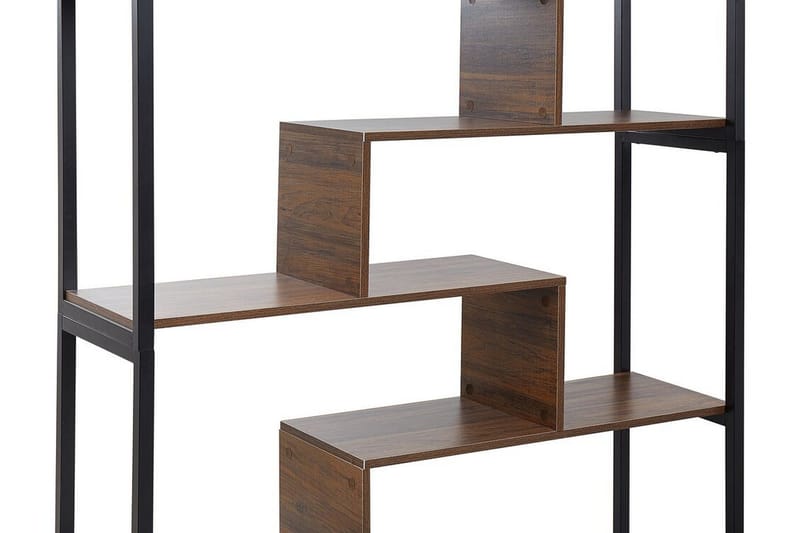 Daven Bogreol 115 cm i Træ med Metalstativ - Brun - Opbevaring - Hylder & Reoler - Bogreol