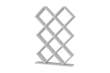 Decorotika Bogreol 90 cm i Malet Træ - Hvid - Opbevaring - Hylder & Reoler - Bogreol