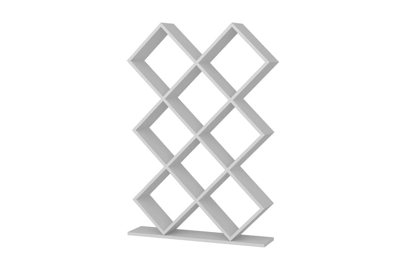 Decorotika Bogreol 90 cm i Malet Træ - Hvid - Opbevaring - Hylder & Reoler - Bogreol
