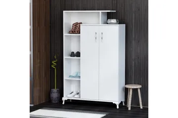 Decorotika Bogreol 90 cm i Malet Træ - Hvid - Opbevaring - Hylder & Reoler - Bogreol