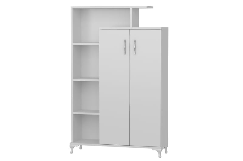 Decorotika Bogreol 90 cm i Malet Træ - Hvid - Opbevaring - Hylder & Reoler - Bogreol