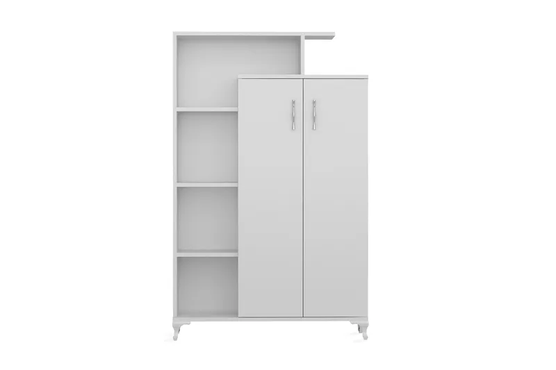 Decorotika Bogreol 90 cm i Malet Træ, Hvid