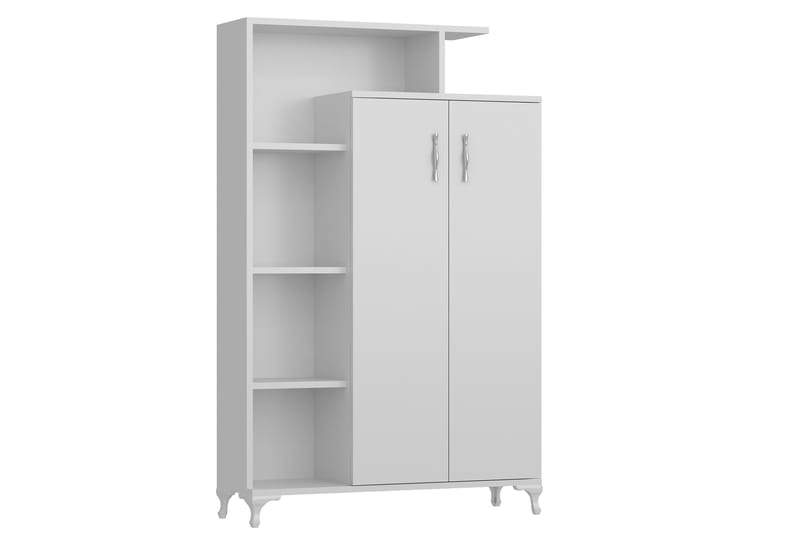Decorotika Bogreol 90 cm i Malet Træ - Hvid - Opbevaring - Hylder & Reoler - Bogreol
