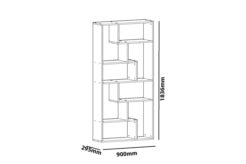 Decorotika Bogreol i Træ - Hvid - Opbevaring - Hylder & Reoler - Bogreol