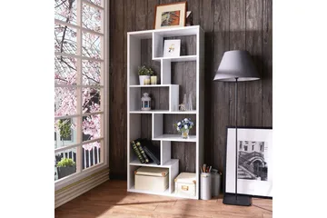 Decorotika Bogreol i Træ - Hvid - Opbevaring - Hylder & Reoler - Bogreol
