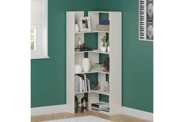 Decorotika Udtrækkelig Reol 140 cm i Malet Træ - Hvid - Opbevaring - Hylder & Reoler - Bogreol