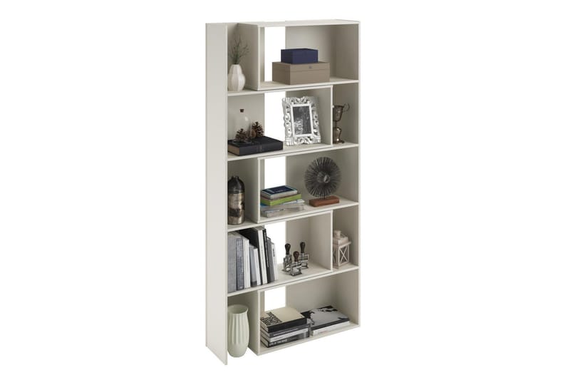 Decorotika Udtrækkelig Reol 140 cm i Malet Træ - Hvid - Opbevaring - Hylder & Reoler - Bogreol