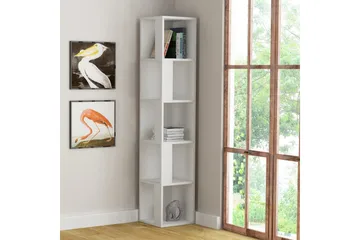 Decorta Bogreol 32 cm i Malet Træ - Hvid - Opbevaring - Hylder & Reoler - Bogreol