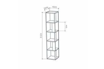 Decorta Bogreol 32 cm i Malet Træ - Hvid - Opbevaring - Hylder & Reoler - Bogreol