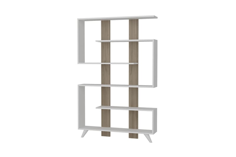 Decorta bogreol - Hvid / valnød - Opbevaring - Hylder & Reoler - Bogreol