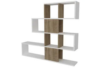Decorta bogreol - Hvid / valnød - Opbevaring - Hylder & Reoler - Bogreol