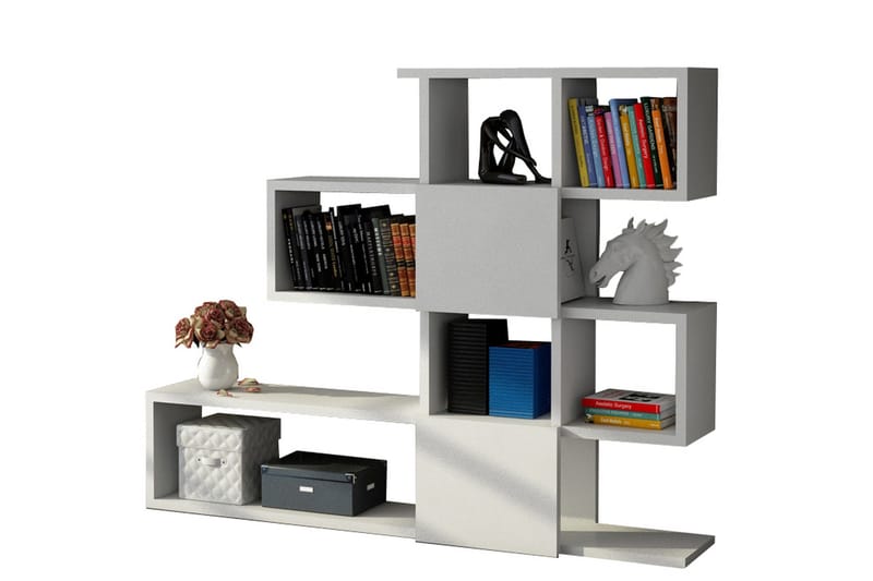 Decorta Bogreol i Træ - Hvid - Opbevaring - Hylder & Reoler - Bogreol