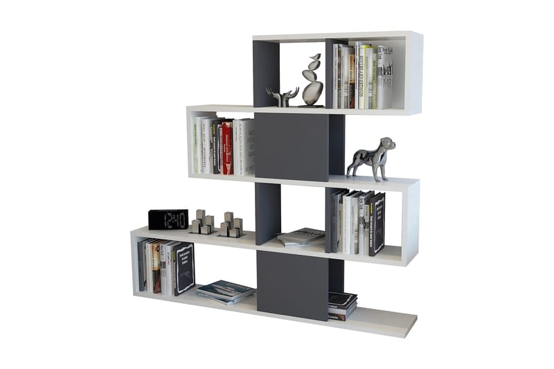 Desgrar Bogreol 120x109 cm, Hvid