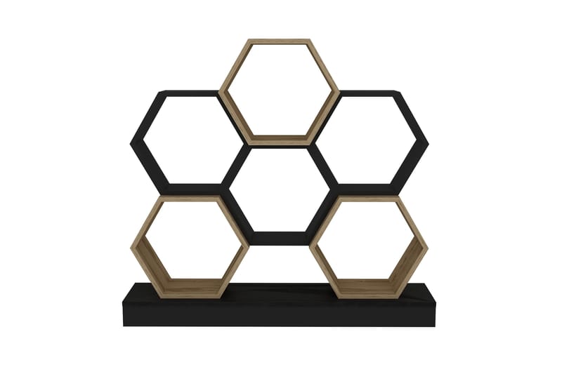 Desgrar Bogreol 120x109 cm - Sort - Opbevaring - Hylder & Reoler - Bogreol