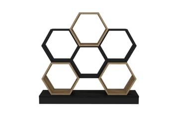 Desgrar Bogreol 120x109 cm - Sort - Opbevaring - Hylder & Reoler - Bogreol