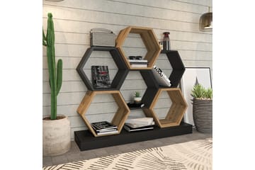 Desgrar Bogreol 120x109 cm - Sort - Opbevaring - Hylder & Reoler - Bogreol