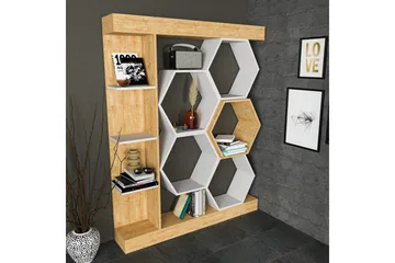 Desgrar Bogreol 140x177,4 cm - Hvid - Opbevaring - Hylder & Reoler - Bogreol