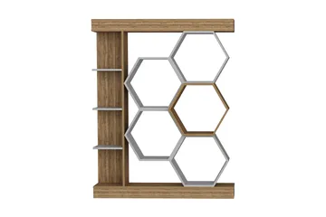 Desgrar Bogreol 140x177,4 cm - Hvid - Opbevaring - Hylder & Reoler - Bogreol