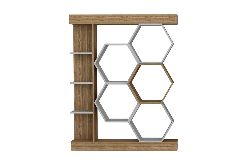 Desgrar Bogreol 140x177,4 cm - Hvid - Opbevaring - Hylder & Reoler - Bogreol