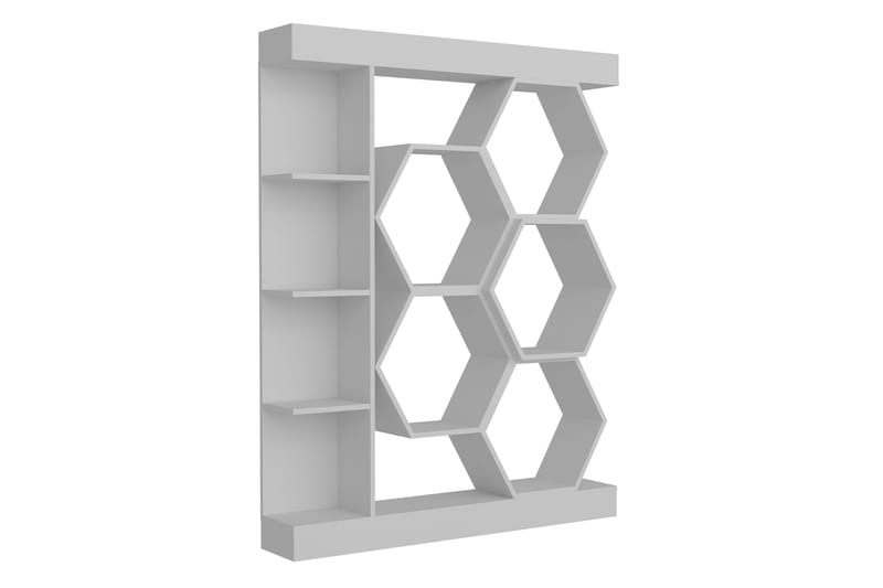 Desgrar Bogreol 140x177,4 cm, Hvid