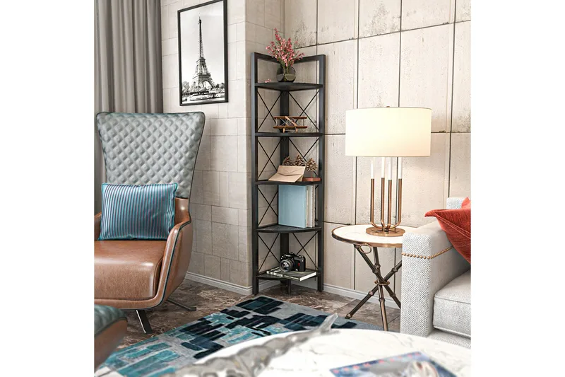 Desgrar Bogreol 30,5x160 cm - Sort - Opbevaring - Hylder & Reoler - Bogreol