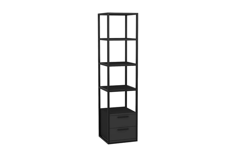 Desgrar Bogreol 39x160 cm - Sort - Opbevaring - Hylder & Reoler - Bogreol