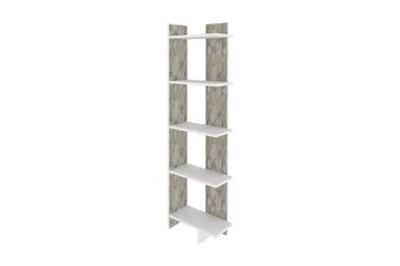 Desgrar Bogreol 45.2x180 cm i Malet Træ - Hvid - Opbevaring - Hylder & Reoler - Bogreol
