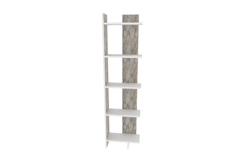 Desgrar Bogreol 45.2x180 cm i Malet Træ - Hvid - Opbevaring - Hylder & Reoler - Bogreol