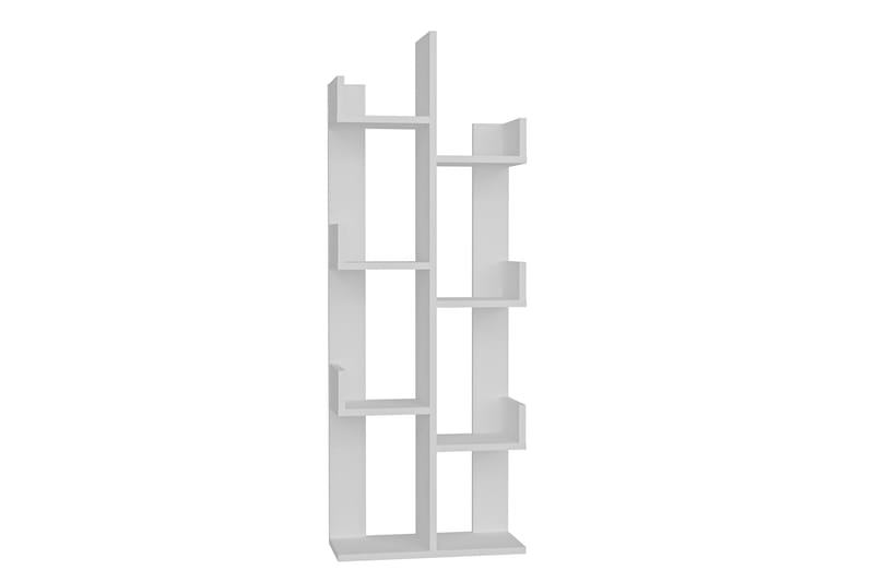 Desgrar Bogreol 50x173 cm i Malet Træ - Hvid - Opbevaring - Hylder & Reoler - Bogreol