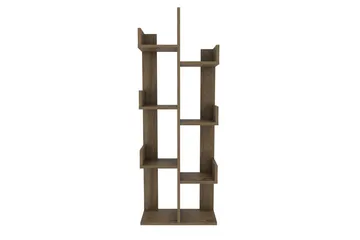 Desgrar Bogreol 50x173 cm i Valnød - Brun - Opbevaring - Hylder & Reoler - Bogreol