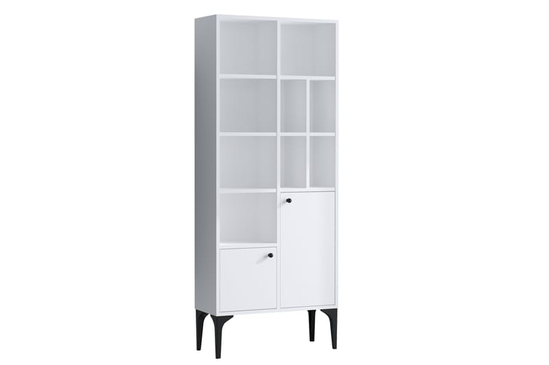 Desgrar Bogreol 60x175 cm - Hvid - Opbevaring - Hylder & Reoler - Bogreol