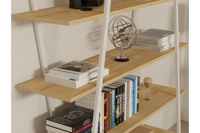 Dobra Bogreol 120 cm - Hvid - Opbevaring - Hylder & Reoler - Bogreol