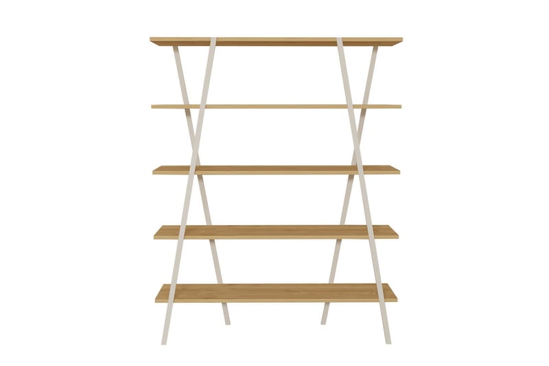 Dobra Bogreol 120 cm - Hvid - Opbevaring - Hylder & Reoler - Bogreol