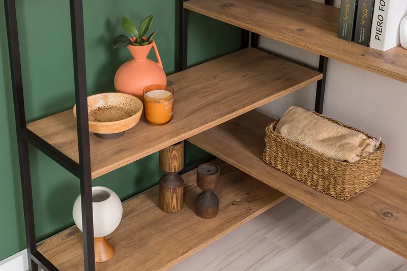 Edra Bogreol 94 cm - Brun/Sort - Opbevaring - Hylder & Reoler - Bogreol