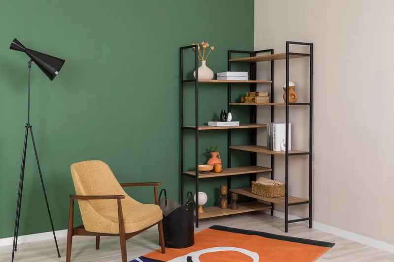 Edra Bogreol 94 cm - Brun/Sort - Opbevaring - Hylder & Reoler - Bogreol