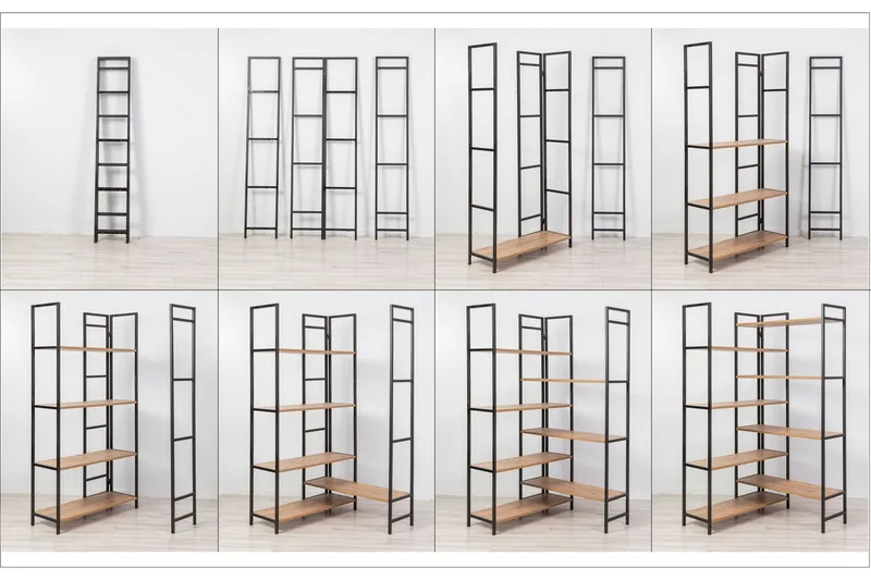 Edra Bogreol 94 cm - Brun/Sort - Opbevaring - Hylder & Reoler - Bogreol