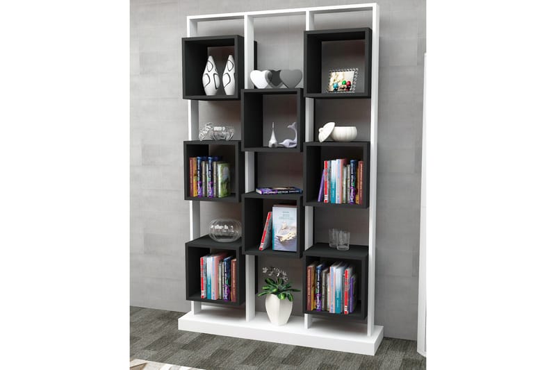 Edwars Bogreol 120 cm i Malet Træ - Antracit - Opbevaring - Hylder & Reoler - Bogreol