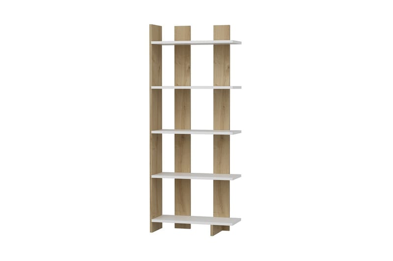 Elas Bogreol 62x25 cm Hvid/Brun - Hanah Home - Opbevaring - Hylder & Reoler - Bogreol