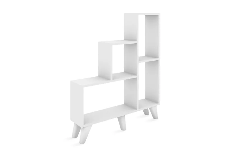 Elegancia Bogreol 106 cm i Malet Træ, Hvid