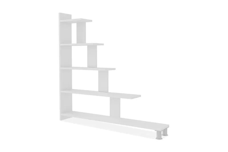 Elegancia Bogreol 120 cm i Malet Træ, Hvid